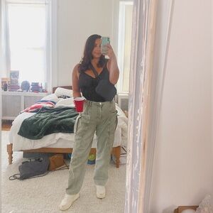 BDG Green Jean Cargo Pants Urban Outfitters- Large